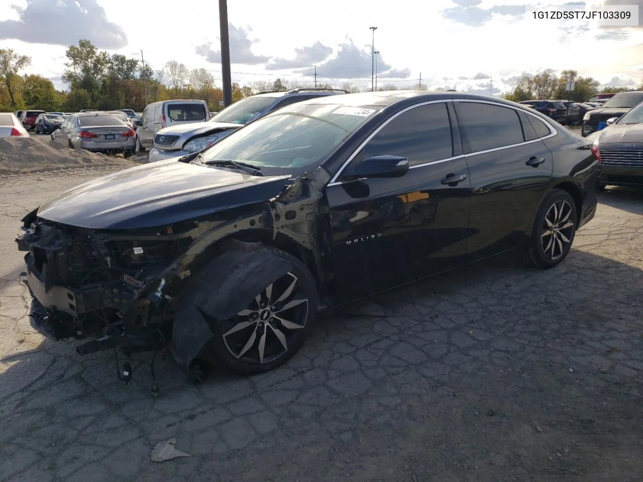 2018 Chevrolet Malibu Lt VIN: 1G1ZD5ST7JF103309 Lot: 75644634