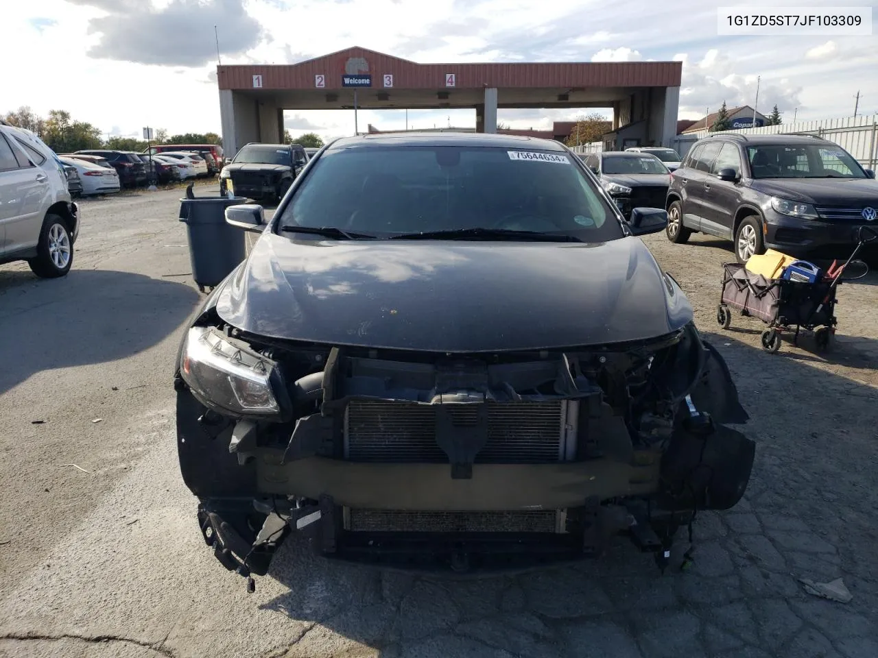 2018 Chevrolet Malibu Lt VIN: 1G1ZD5ST7JF103309 Lot: 75644634