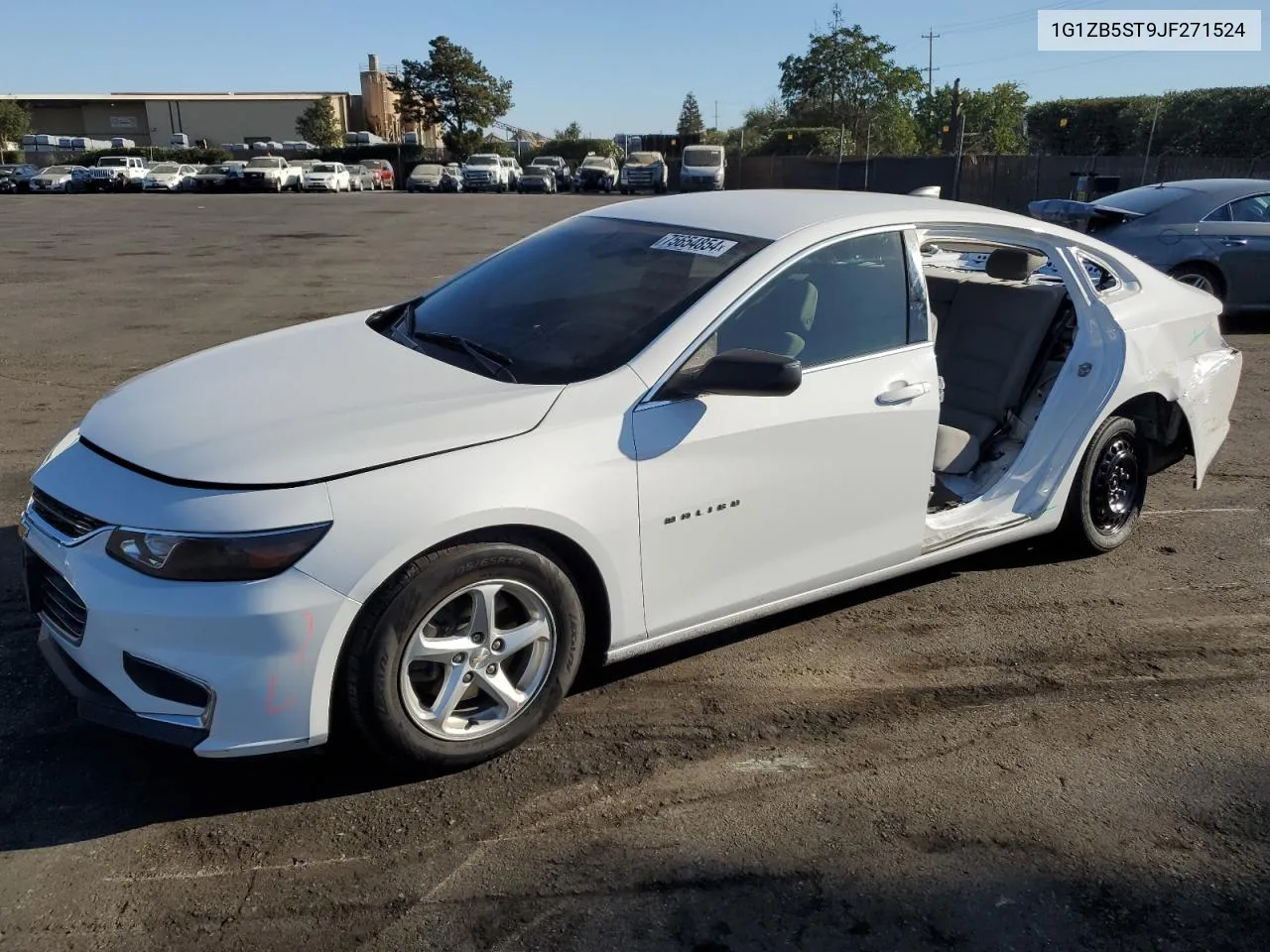 2018 Chevrolet Malibu Ls VIN: 1G1ZB5ST9JF271524 Lot: 75654854