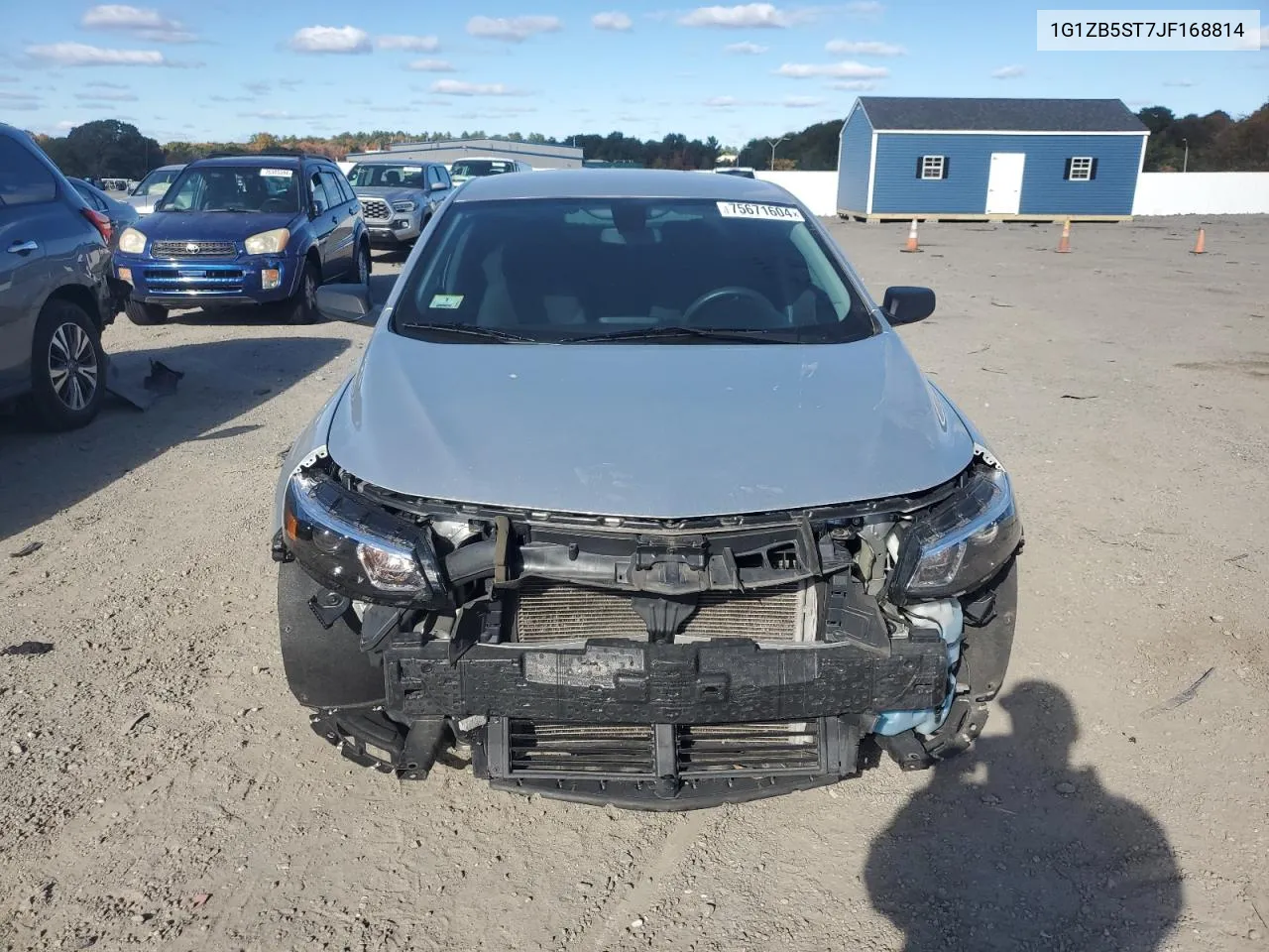 2018 Chevrolet Malibu Ls VIN: 1G1ZB5ST7JF168814 Lot: 75671604