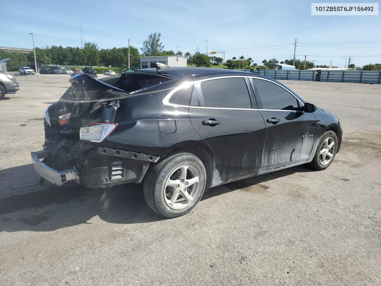 2018 Chevrolet Malibu Ls VIN: 1G1ZB5ST6JF156492 Lot: 75723714