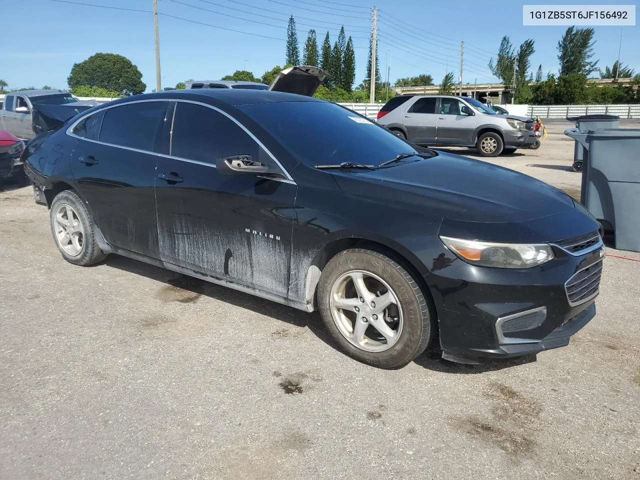 2018 Chevrolet Malibu Ls VIN: 1G1ZB5ST6JF156492 Lot: 75723714