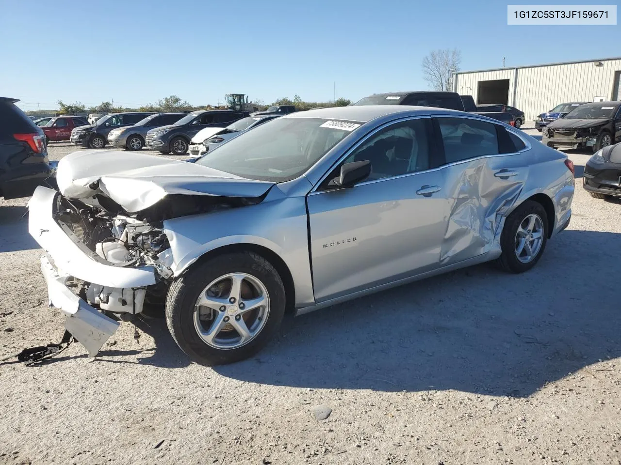 2018 Chevrolet Malibu Ls VIN: 1G1ZC5ST3JF159671 Lot: 75809224