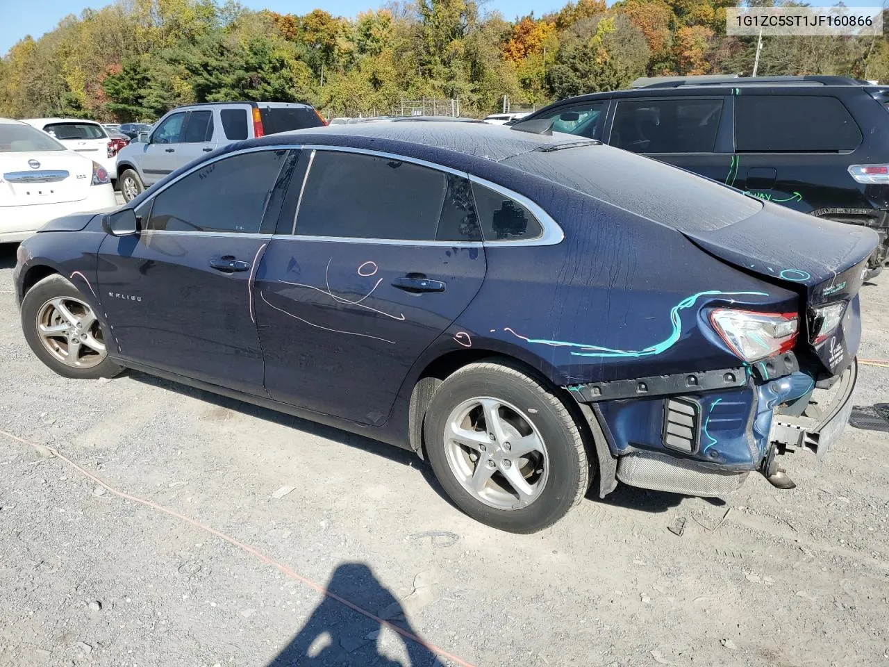 2018 Chevrolet Malibu Ls VIN: 1G1ZC5ST1JF160866 Lot: 75833174