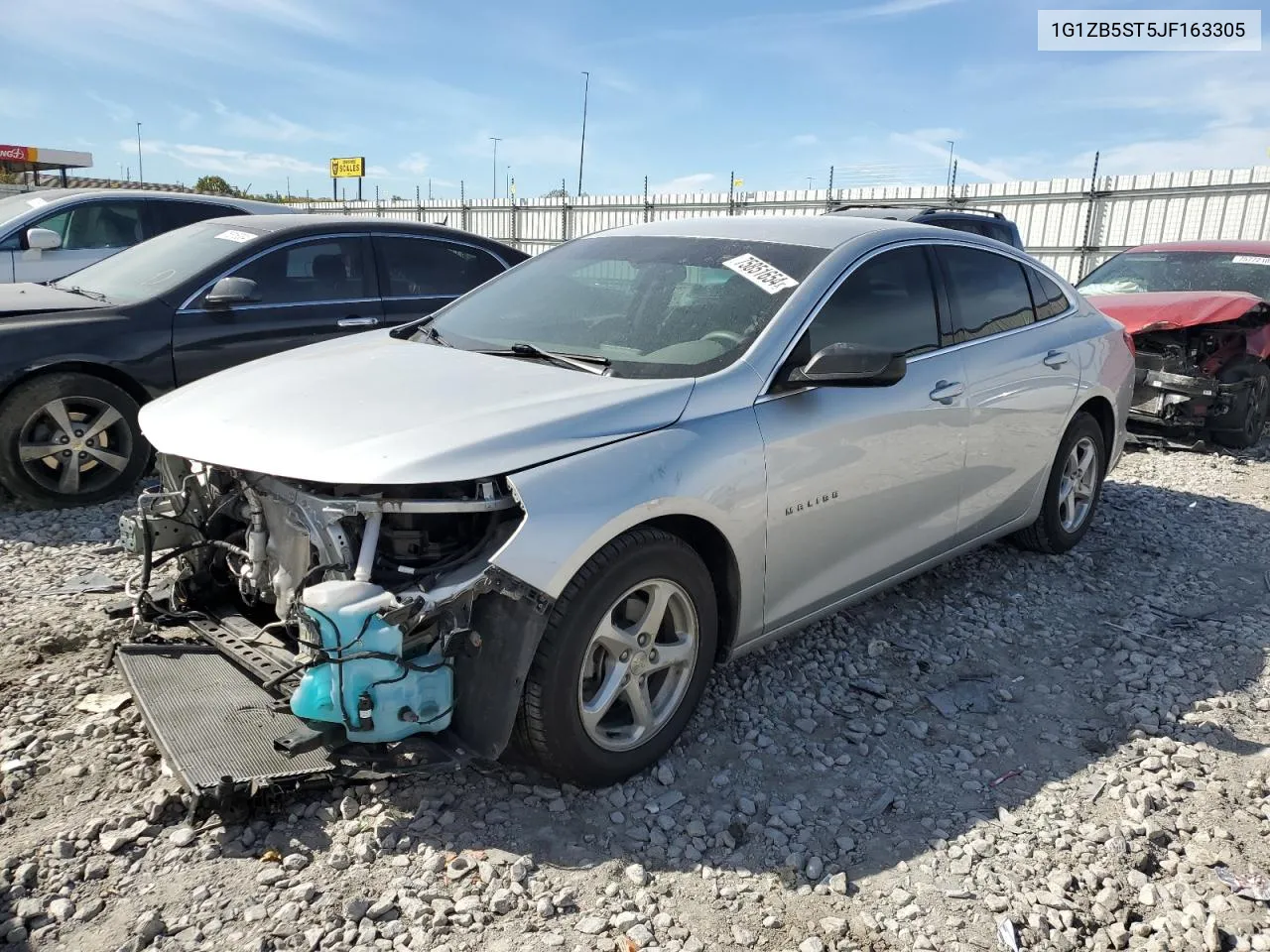 2018 Chevrolet Malibu Ls VIN: 1G1ZB5ST5JF163305 Lot: 75851654