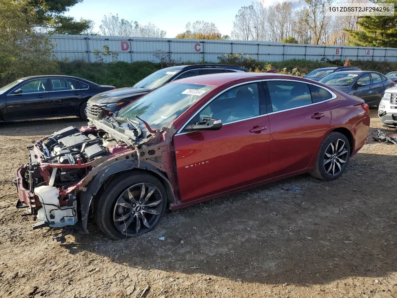 2018 Chevrolet Malibu Lt VIN: 1G1ZD5ST2JF294296 Lot: 75903884