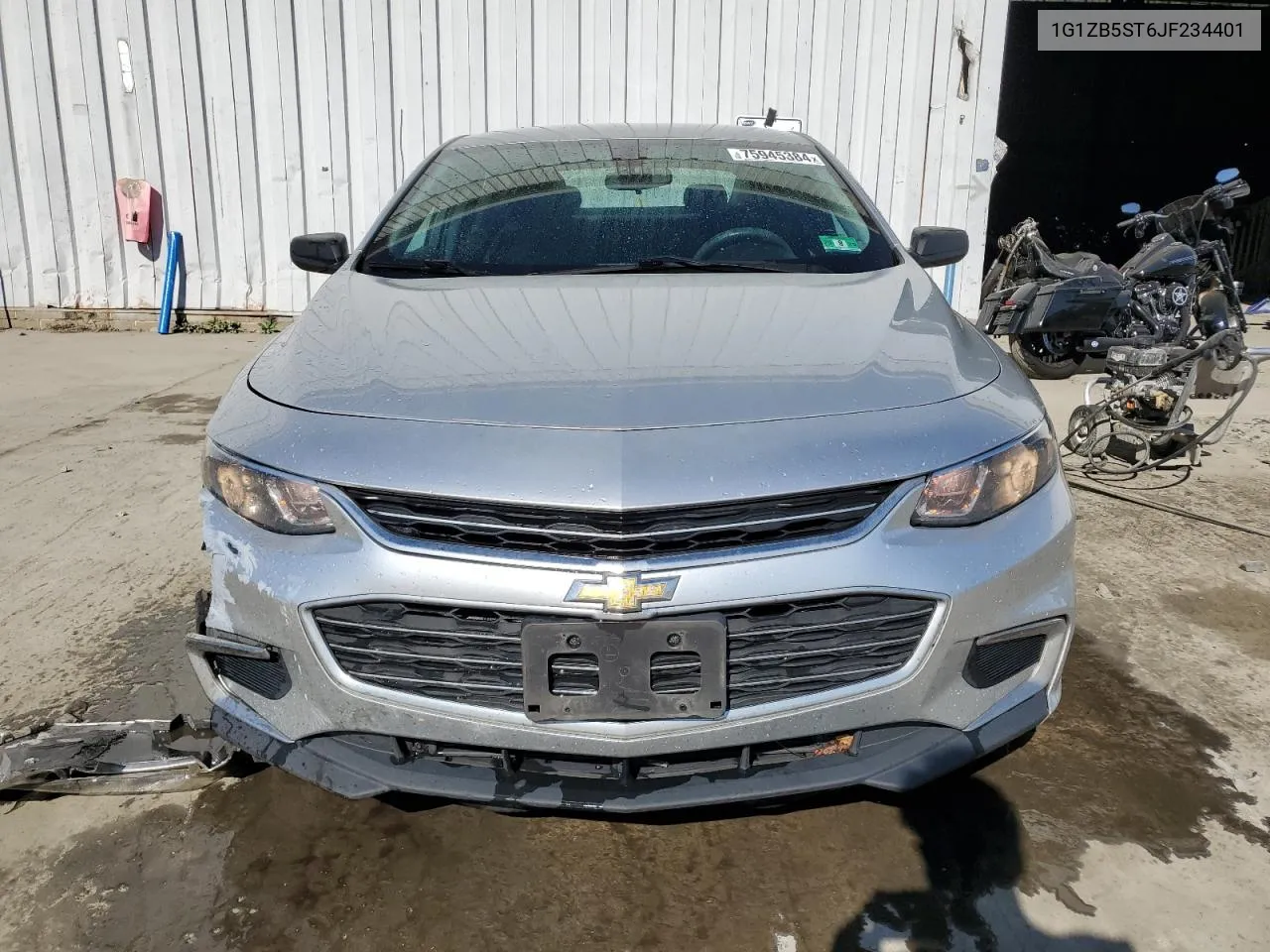 2018 Chevrolet Malibu Ls VIN: 1G1ZB5ST6JF234401 Lot: 75945384