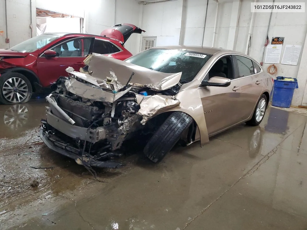 2018 Chevrolet Malibu Lt VIN: 1G1ZD5ST6JF243822 Lot: 76088534