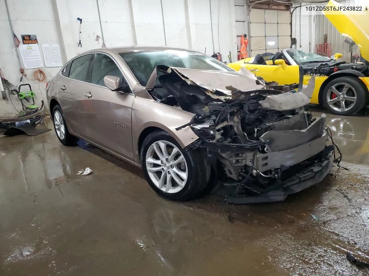 2018 Chevrolet Malibu Lt VIN: 1G1ZD5ST6JF243822 Lot: 76088534