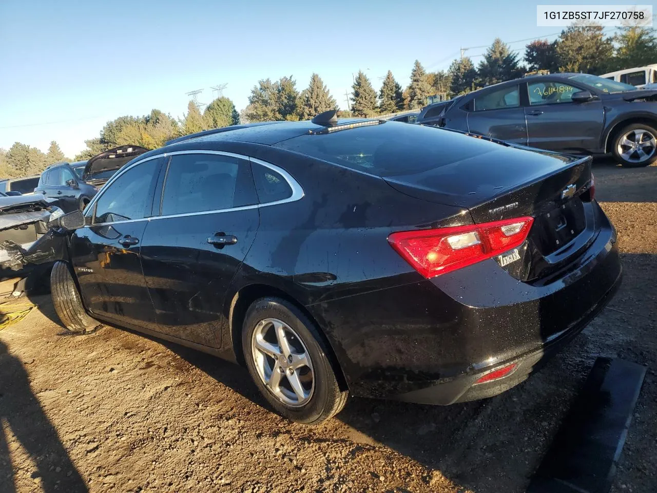 2018 Chevrolet Malibu Ls VIN: 1G1ZB5ST7JF270758 Lot: 76260734