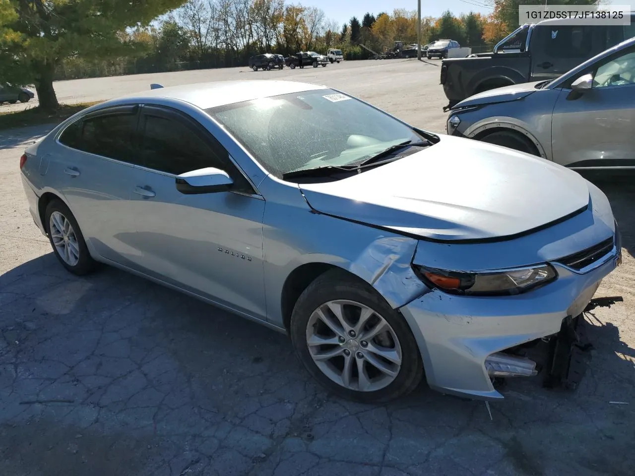 2018 Chevrolet Malibu Lt VIN: 1G1ZD5ST7JF138125 Lot: 76311484