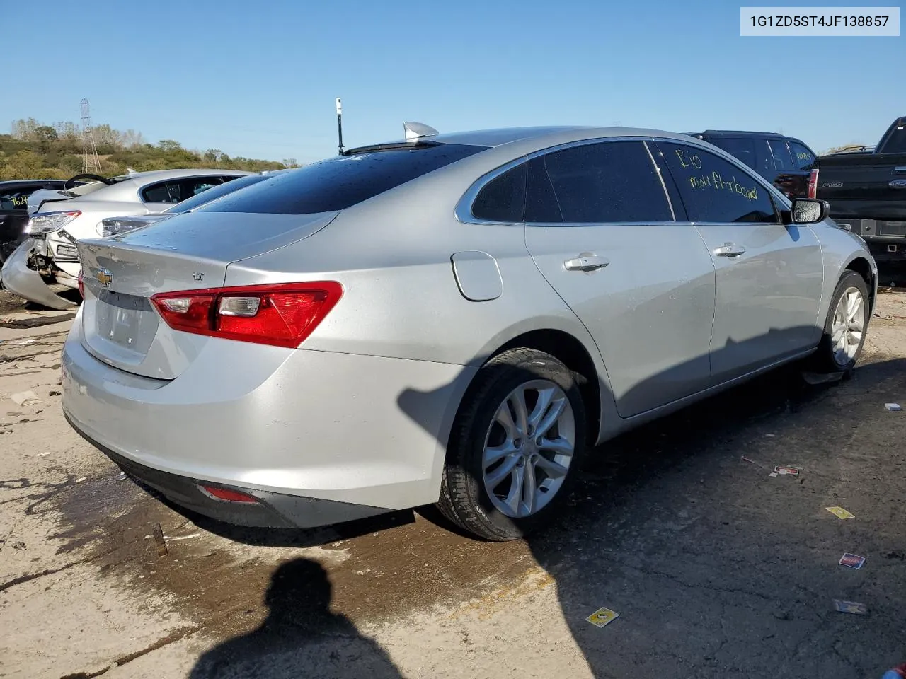 2018 Chevrolet Malibu Lt VIN: 1G1ZD5ST4JF138857 Lot: 76388754