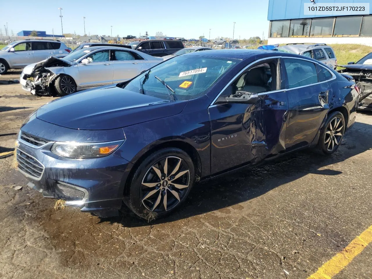 2018 Chevrolet Malibu Lt VIN: 1G1ZD5ST2JF170223 Lot: 76517094