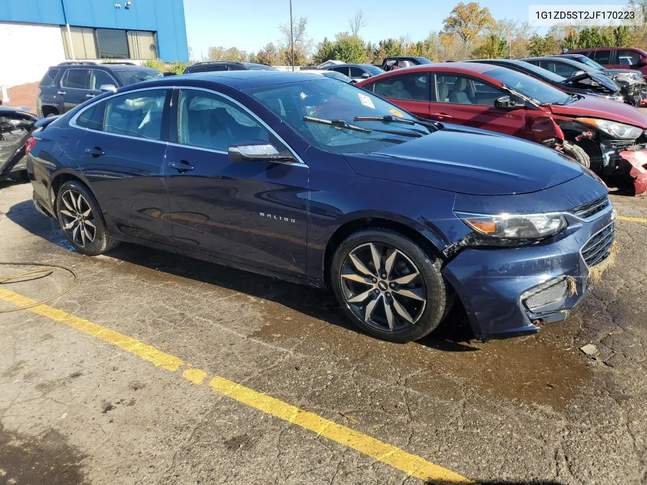 2018 Chevrolet Malibu Lt VIN: 1G1ZD5ST2JF170223 Lot: 76517094