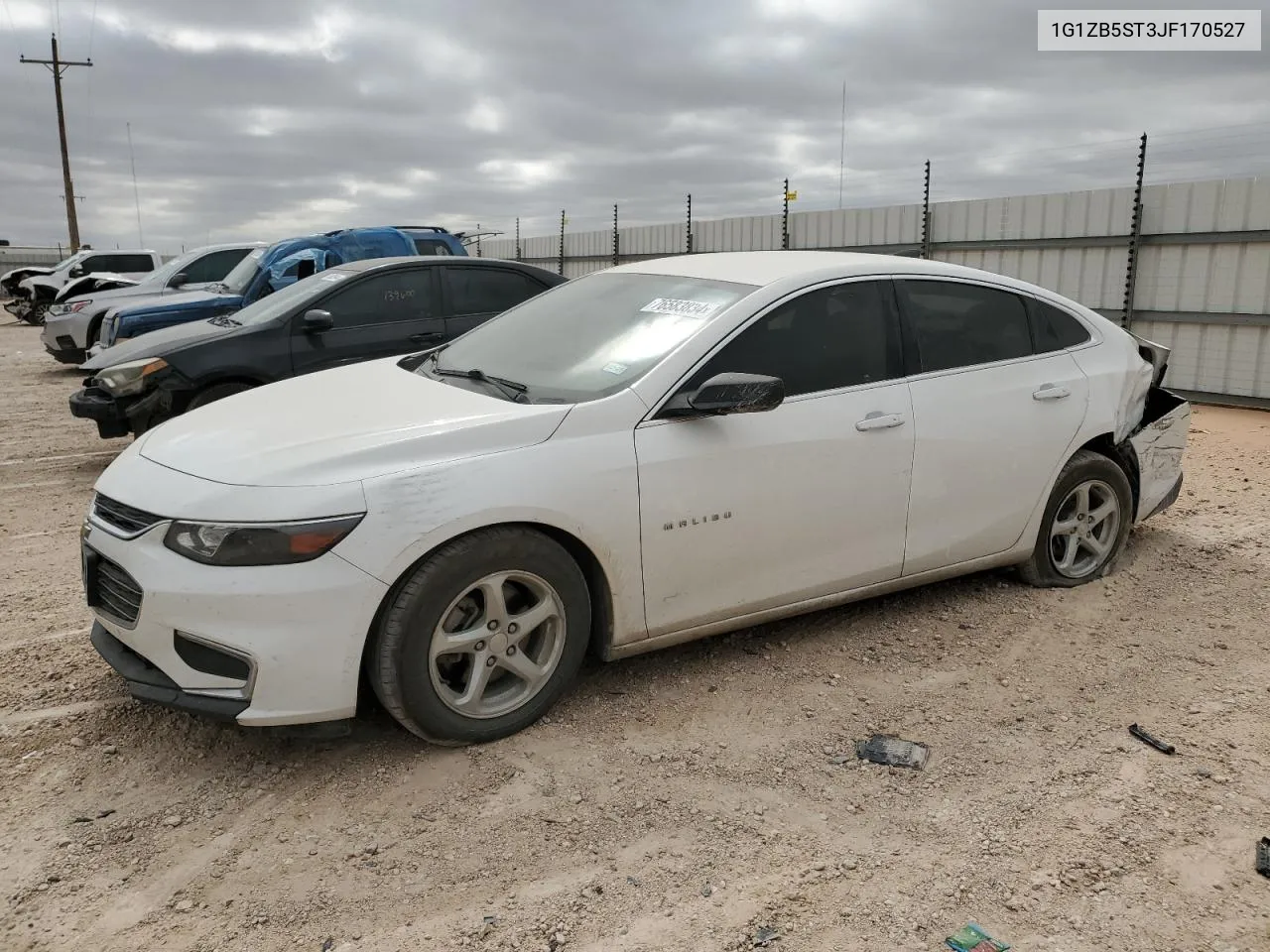 2018 Chevrolet Malibu Ls VIN: 1G1ZB5ST3JF170527 Lot: 76583834