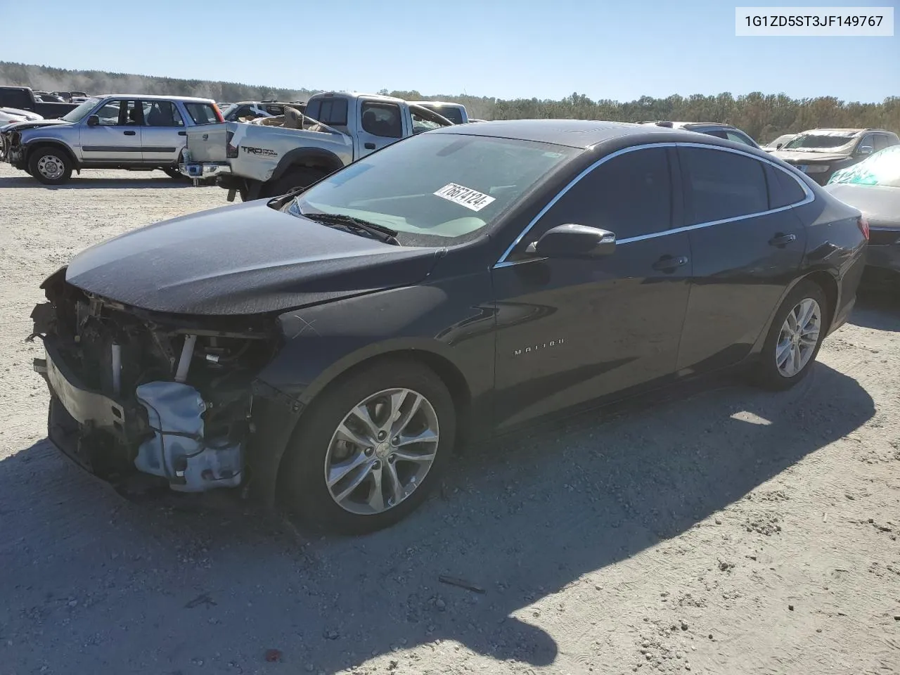 2018 Chevrolet Malibu Lt VIN: 1G1ZD5ST3JF149767 Lot: 76674124