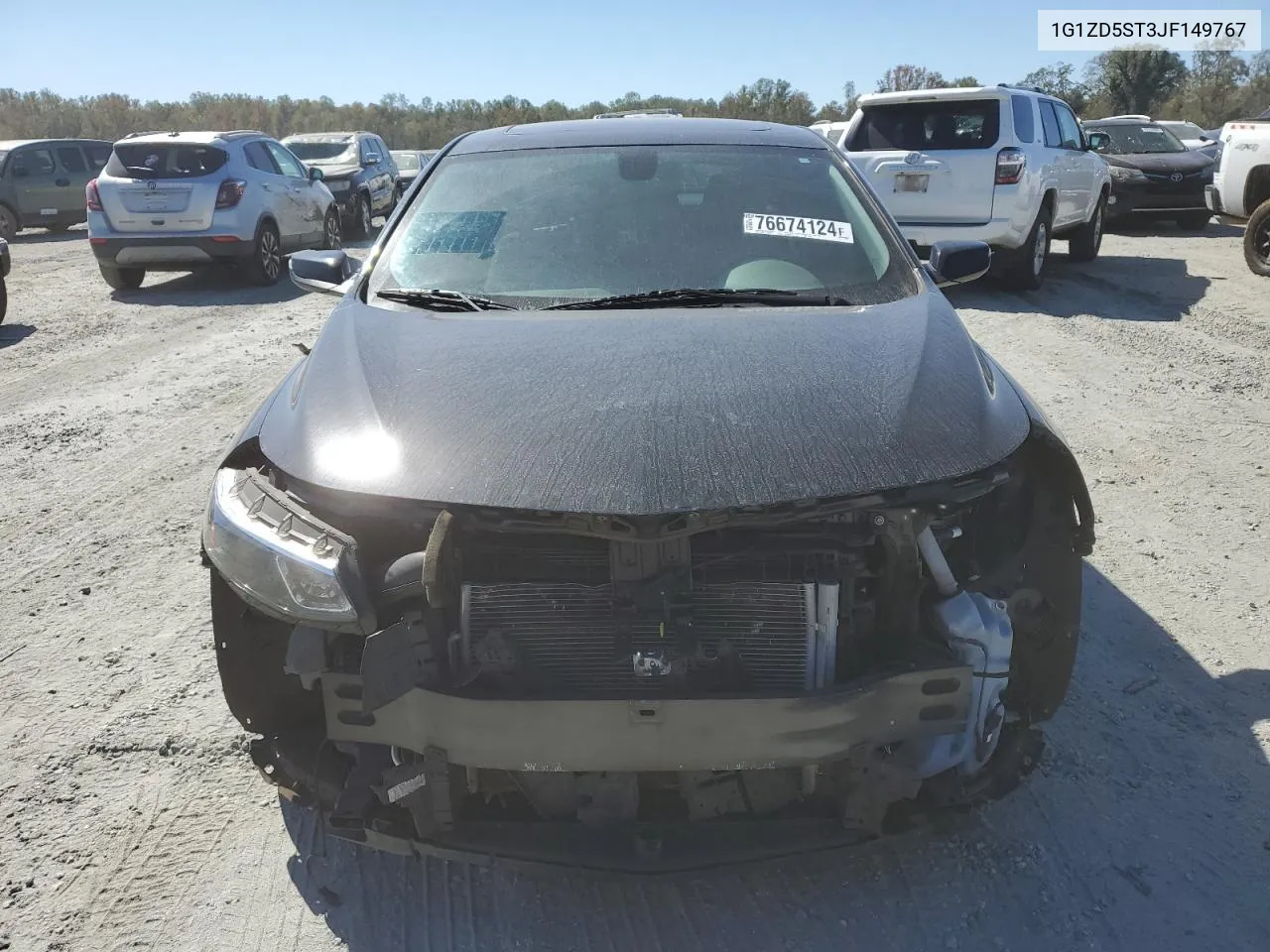 2018 Chevrolet Malibu Lt VIN: 1G1ZD5ST3JF149767 Lot: 76674124