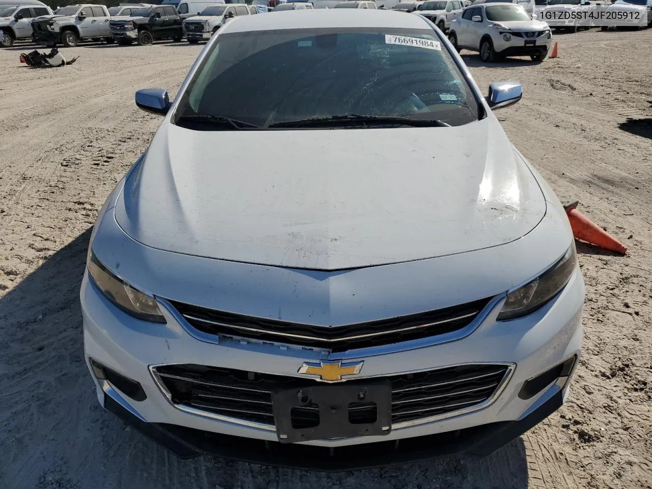 2018 Chevrolet Malibu Lt VIN: 1G1ZD5ST4JF205912 Lot: 76691984