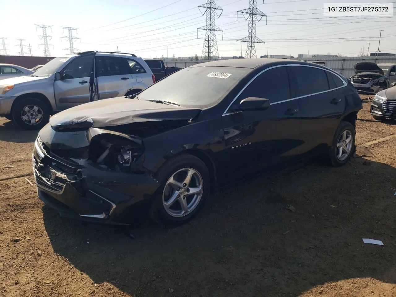 2018 Chevrolet Malibu Ls VIN: 1G1ZB5ST7JF275572 Lot: 76932004