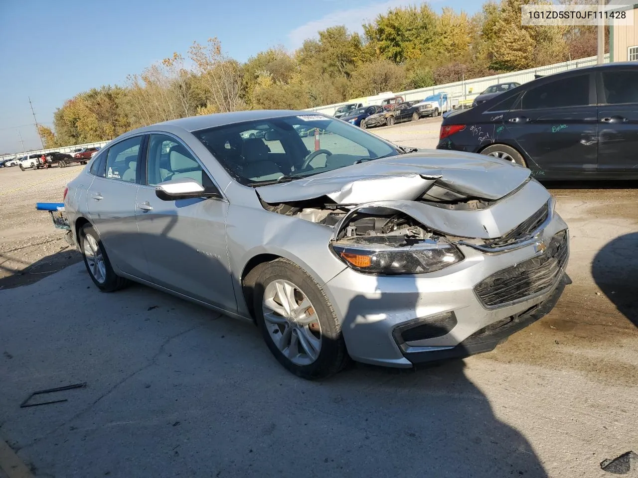 2018 Chevrolet Malibu Lt VIN: 1G1ZD5ST0JF111428 Lot: 76997764