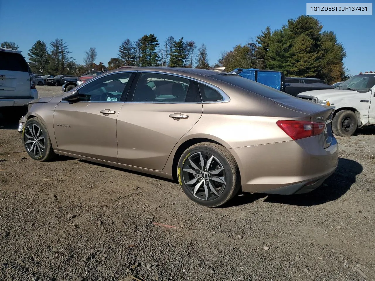 2018 Chevrolet Malibu Lt VIN: 1G1ZD5ST9JF137431 Lot: 77071014