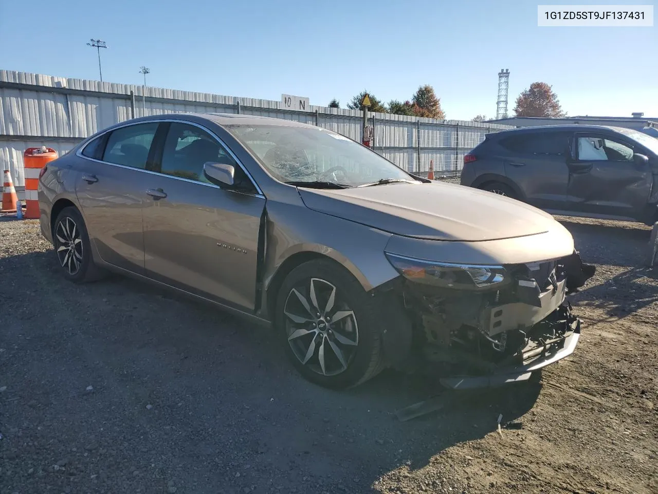 2018 Chevrolet Malibu Lt VIN: 1G1ZD5ST9JF137431 Lot: 77071014