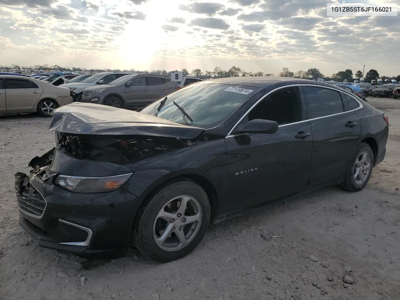 2018 Chevrolet Malibu Ls VIN: 1G1ZB5ST6JF166021 Lot: 77119874