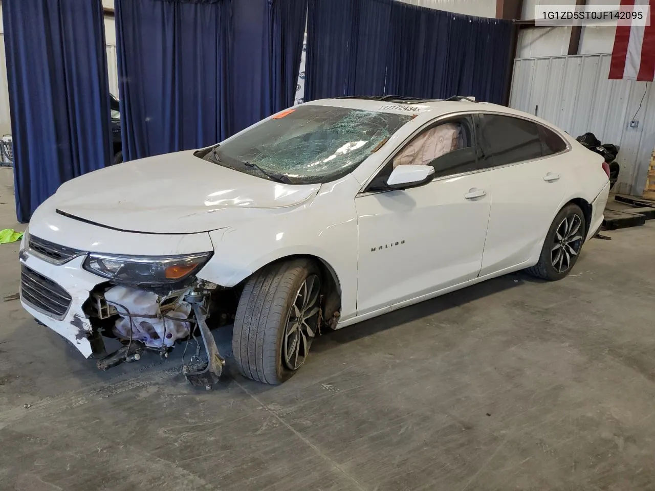 2018 Chevrolet Malibu Lt VIN: 1G1ZD5ST0JF142095 Lot: 77172434