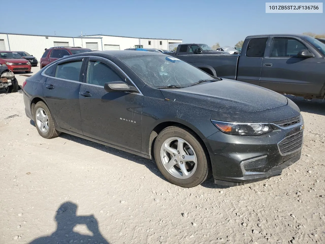 2018 Chevrolet Malibu Ls VIN: 1G1ZB5ST2JF136756 Lot: 77208614