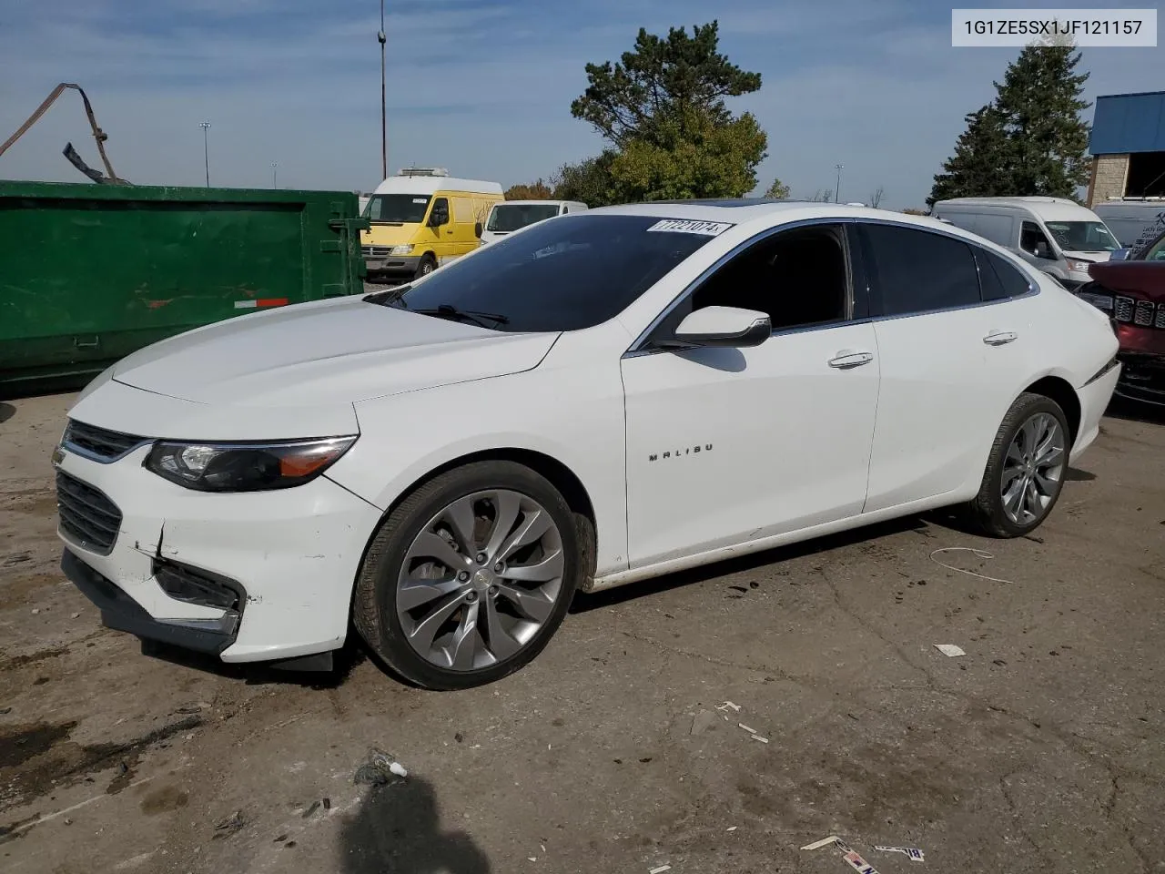 2018 Chevrolet Malibu Premier VIN: 1G1ZE5SX1JF121157 Lot: 77221074