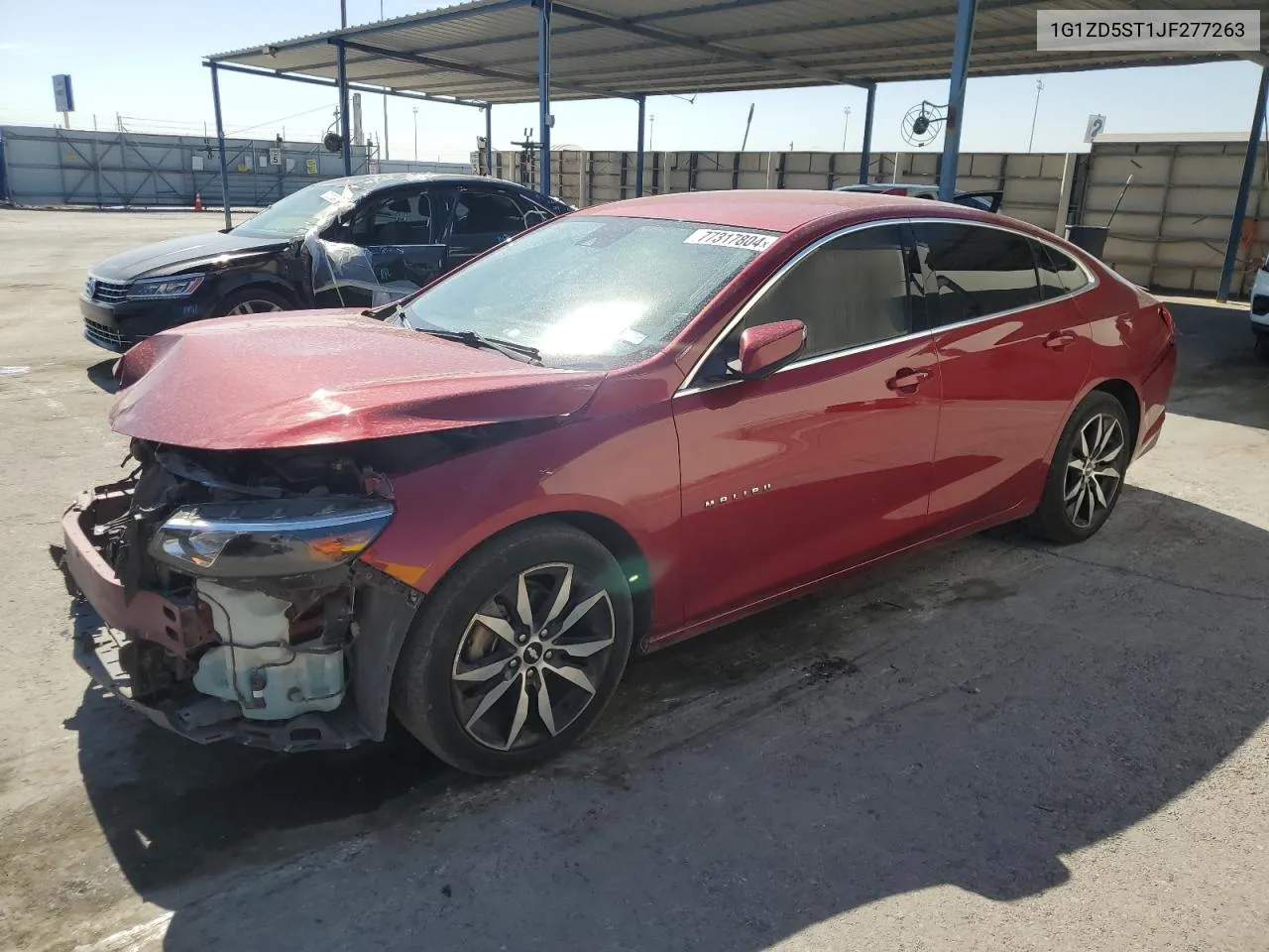 2018 Chevrolet Malibu Lt VIN: 1G1ZD5ST1JF277263 Lot: 77317804