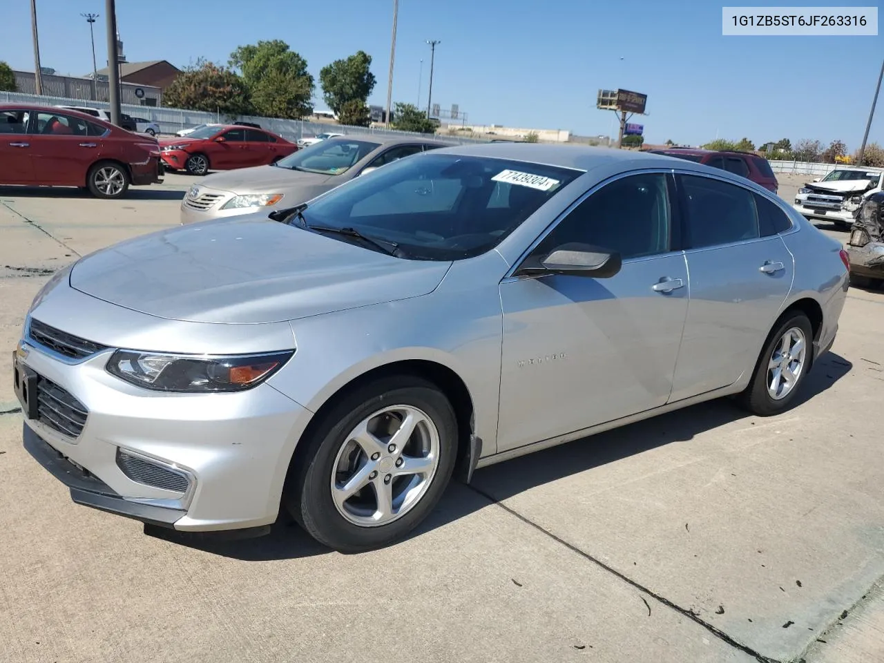 2018 Chevrolet Malibu Ls VIN: 1G1ZB5ST6JF263316 Lot: 77439304