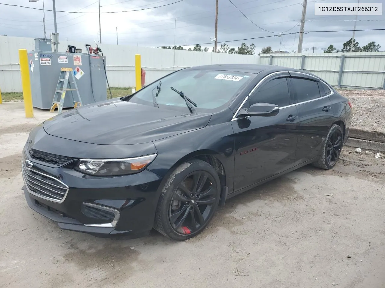 2018 Chevrolet Malibu Lt VIN: 1G1ZD5STXJF266312 Lot: 77563034