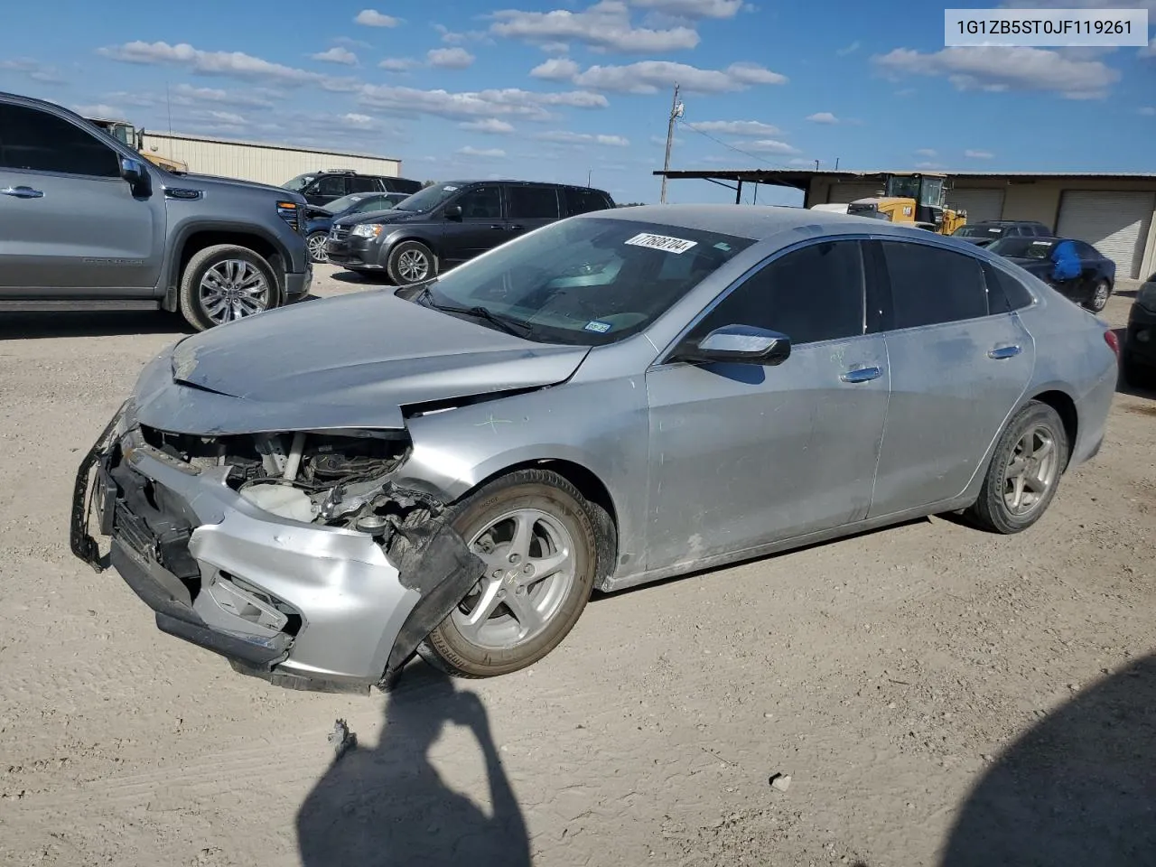 2018 Chevrolet Malibu Ls VIN: 1G1ZB5ST0JF119261 Lot: 77608704