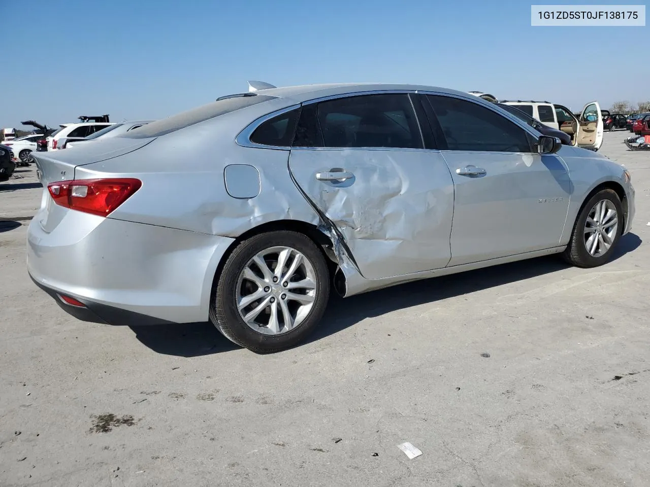 2018 Chevrolet Malibu Lt VIN: 1G1ZD5ST0JF138175 Lot: 77703444