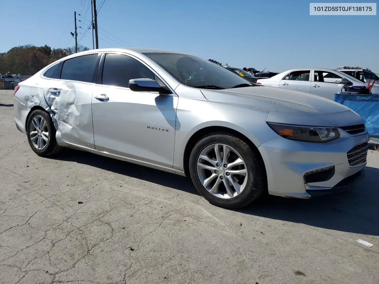 2018 Chevrolet Malibu Lt VIN: 1G1ZD5ST0JF138175 Lot: 77703444