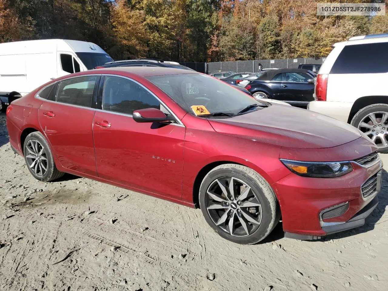 2018 Chevrolet Malibu Lt VIN: 1G1ZD5ST2JF278986 Lot: 77740934