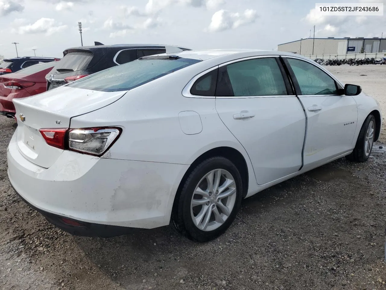 2018 Chevrolet Malibu Lt VIN: 1G1ZD5ST2JF243686 Lot: 77800784