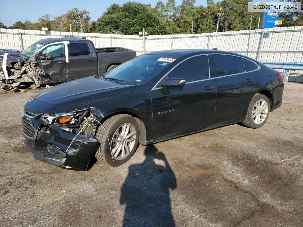 2018 Chevrolet Malibu Lt VIN: 1G1ZD5ST4JF143640 Lot: 77879464