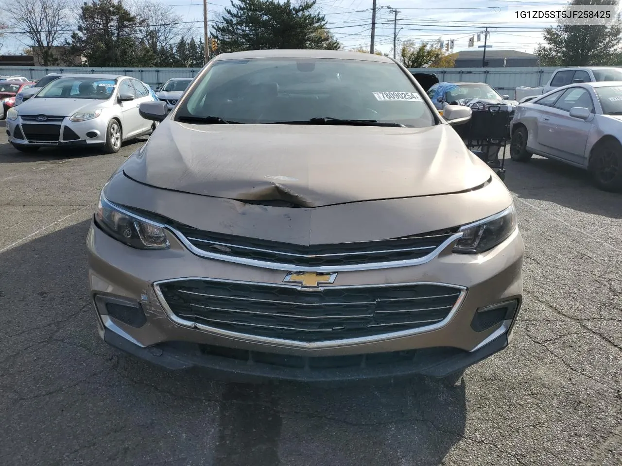 2018 Chevrolet Malibu Lt VIN: 1G1ZD5ST5JF258425 Lot: 78090254