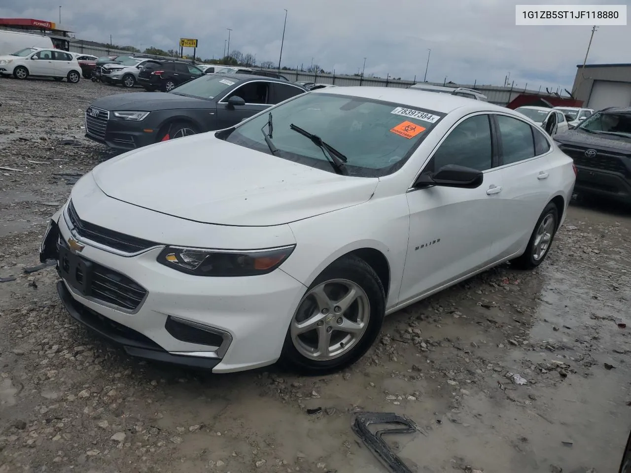 2018 Chevrolet Malibu Ls VIN: 1G1ZB5ST1JF118880 Lot: 78397384