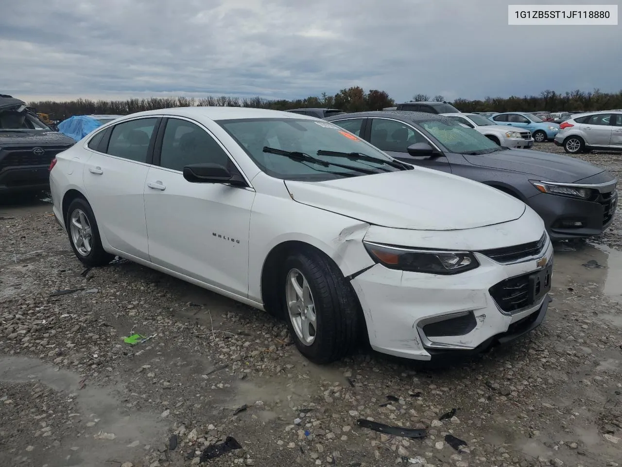 2018 Chevrolet Malibu Ls VIN: 1G1ZB5ST1JF118880 Lot: 78397384