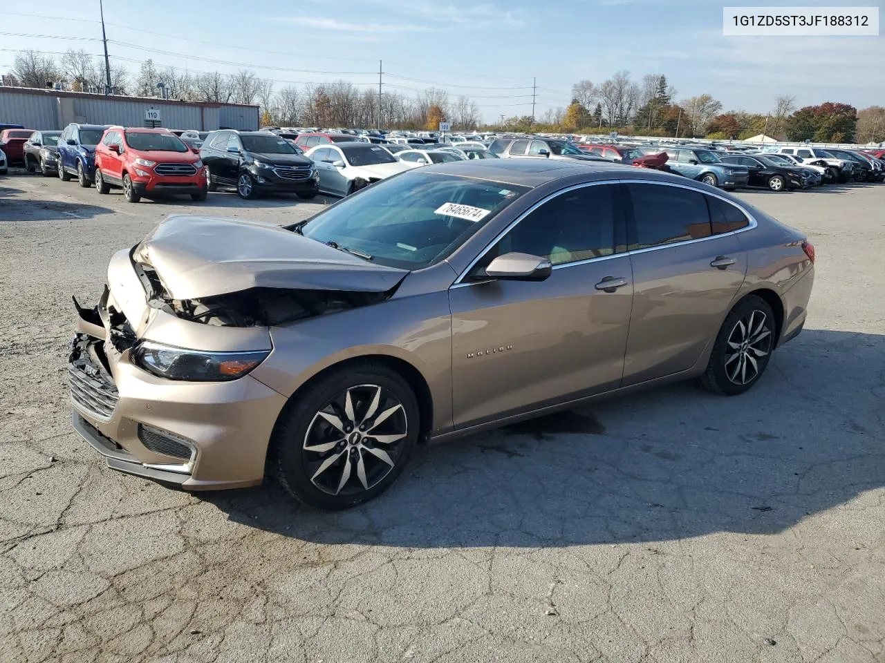 2018 Chevrolet Malibu Lt VIN: 1G1ZD5ST3JF188312 Lot: 78465674