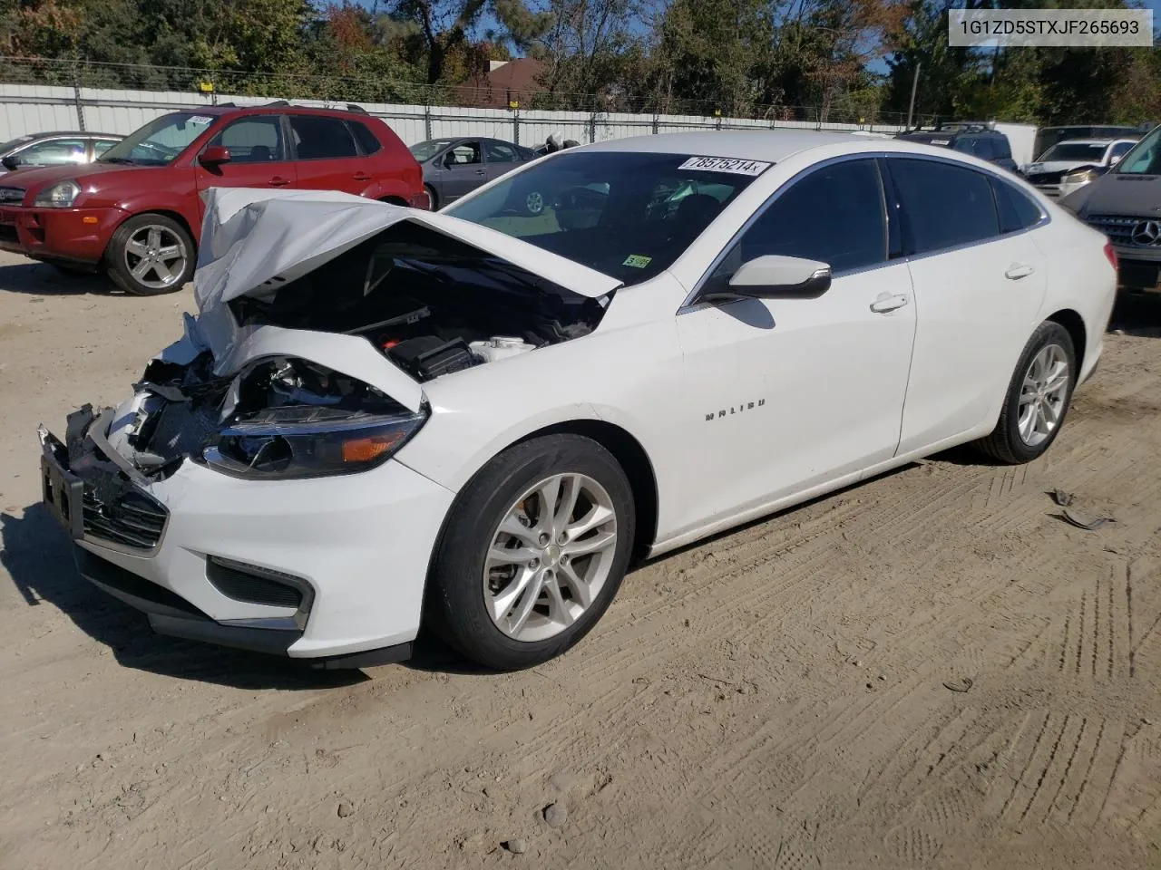 2018 Chevrolet Malibu Lt VIN: 1G1ZD5STXJF265693 Lot: 78575214