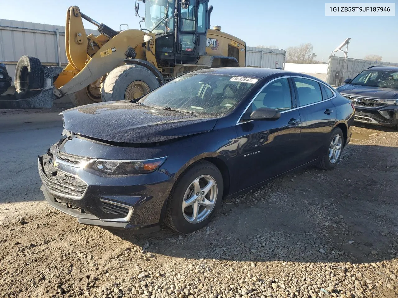 2018 Chevrolet Malibu Ls VIN: 1G1ZB5ST9JF187946 Lot: 78603644