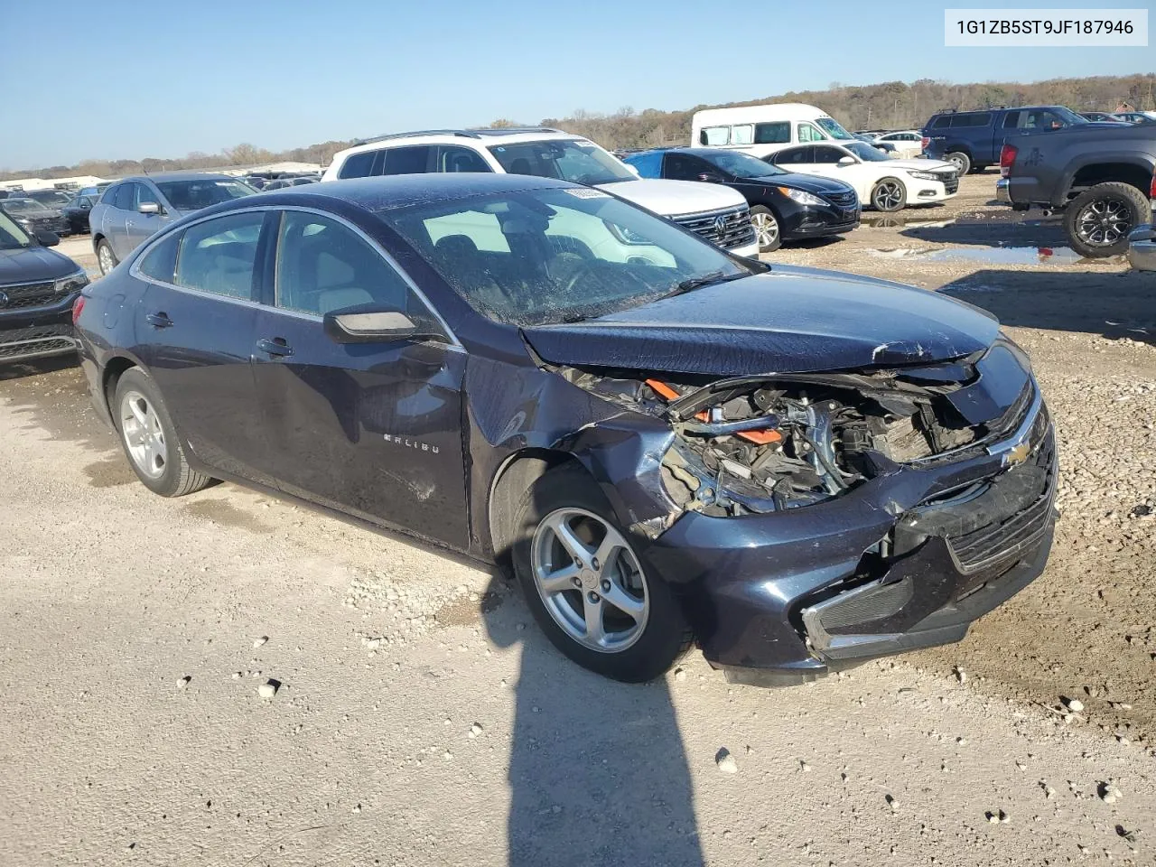 2018 Chevrolet Malibu Ls VIN: 1G1ZB5ST9JF187946 Lot: 78603644