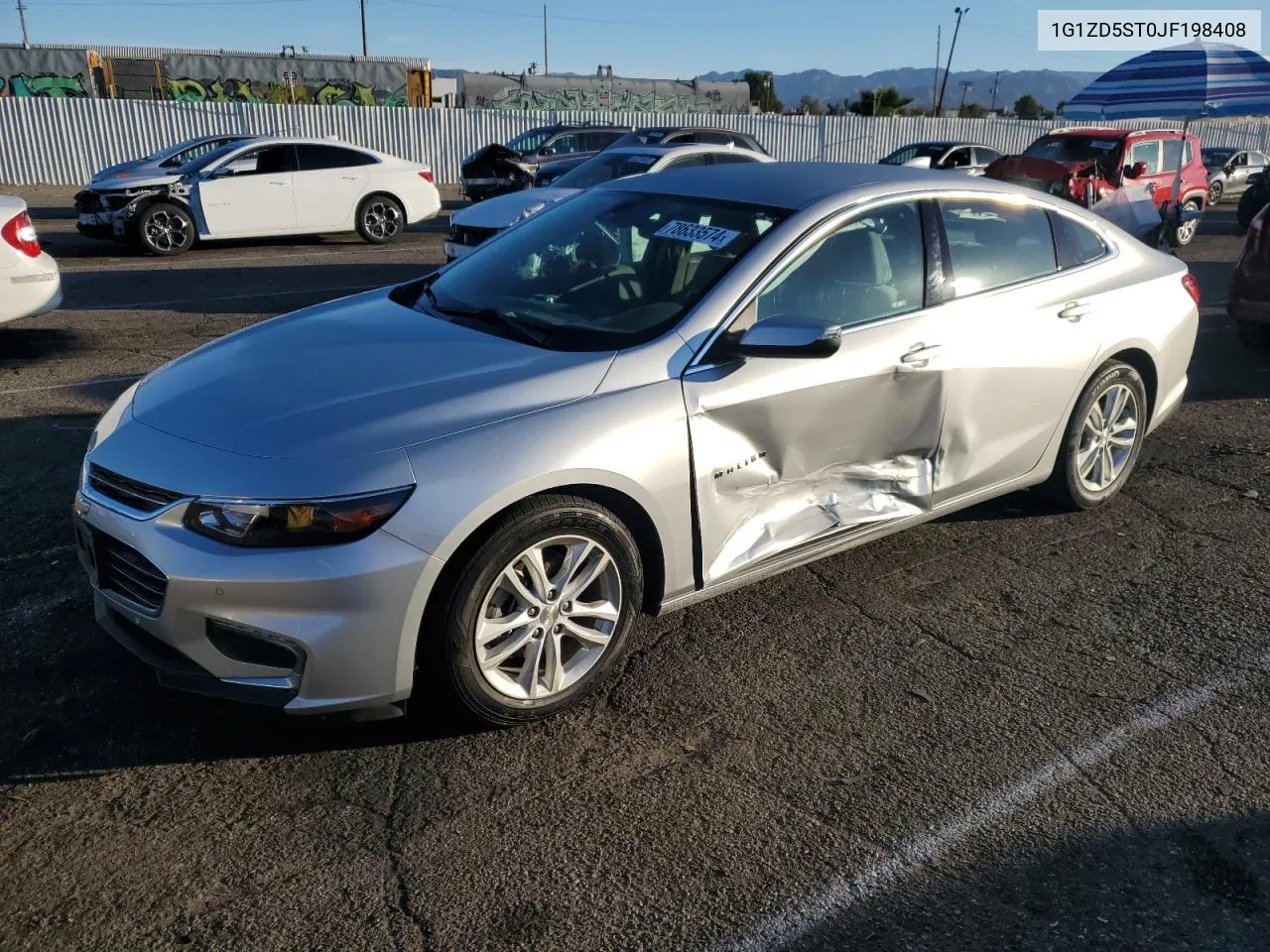 2018 Chevrolet Malibu Lt VIN: 1G1ZD5ST0JF198408 Lot: 78633574