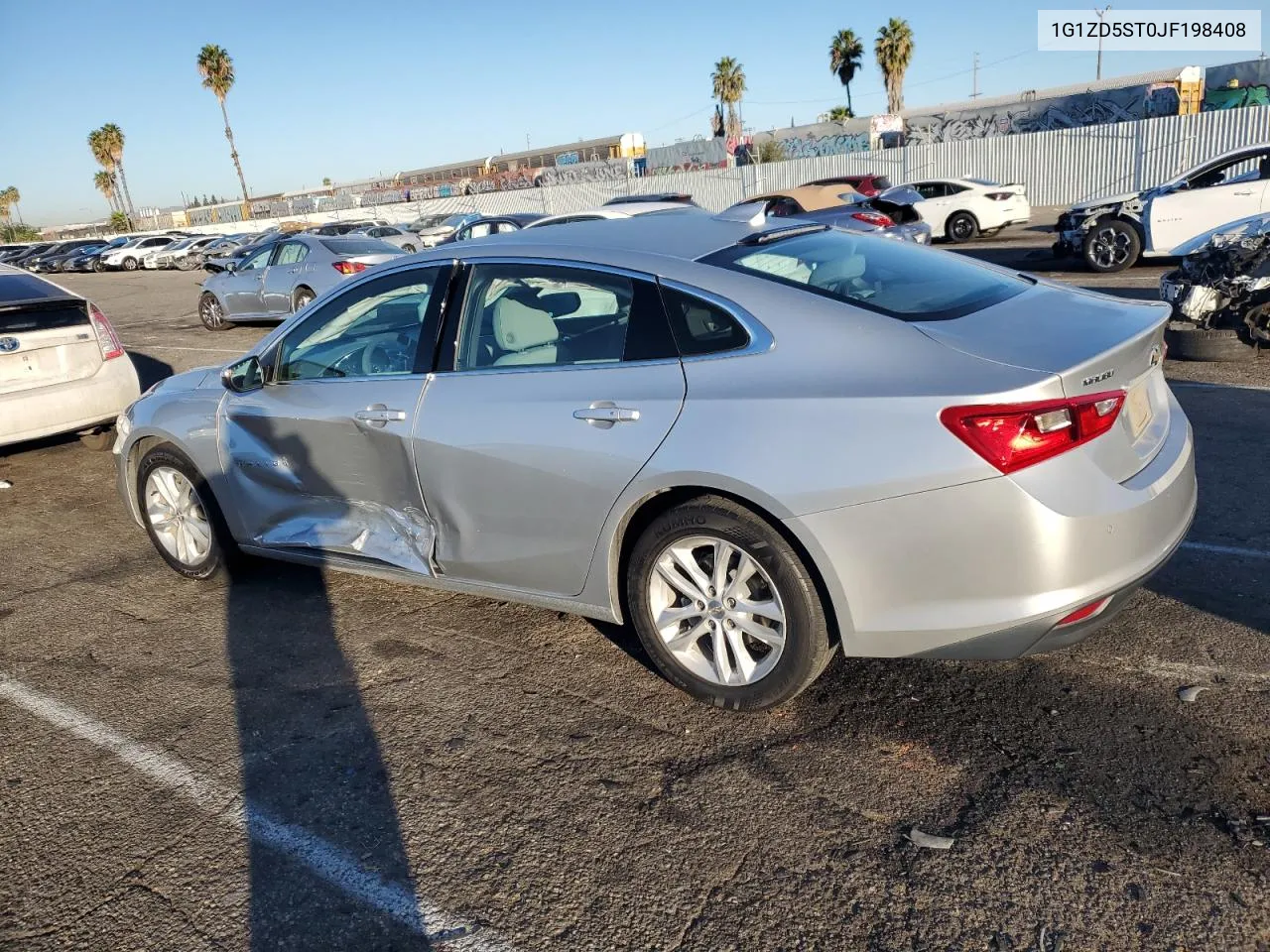 2018 Chevrolet Malibu Lt VIN: 1G1ZD5ST0JF198408 Lot: 78633574