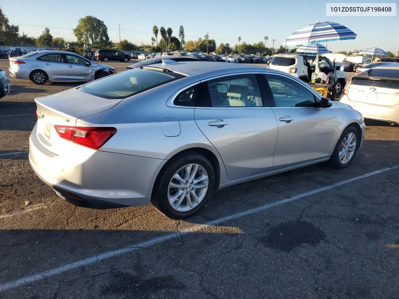 2018 Chevrolet Malibu Lt VIN: 1G1ZD5ST0JF198408 Lot: 78633574