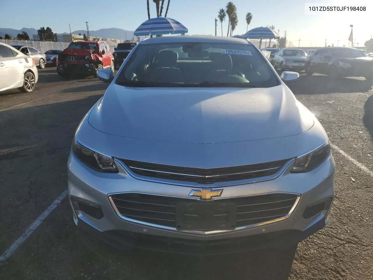 2018 Chevrolet Malibu Lt VIN: 1G1ZD5ST0JF198408 Lot: 78633574